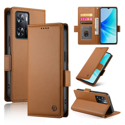 OPPO A57 4G Wallet Case - Luxury Magnetic PU Leather Flip Cover with Card Slots, Stand & Shockproof Protection