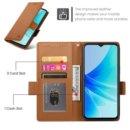 OPPO A57 4G Wallet Case - Luxury Magnetic PU Leather Flip Cover with Card Slots, Stand & Shockproof Protection