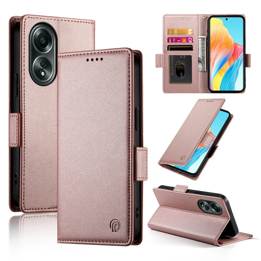 OPPO A58 4G Wallet Case - Luxury Magnetic PU Leather Flip Cover with Card Slots, Stand & Shockproof Protection