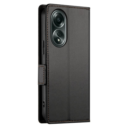 OPPO A58 4G Wallet Case - Luxury Magnetic PU Leather Flip Cover with Card Slots, Stand & Shockproof Protection