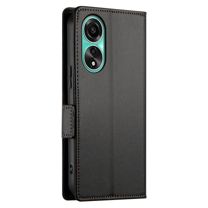 OPPO A78 4G Wallet Case - Luxury Magnetic PU Leather Flip Cover with Card Slots, Stand & Shockproof Protection