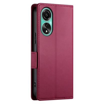 OPPO A78 4G Wallet Case - Luxury Magnetic PU Leather Flip Cover with Card Slots, Stand & Shockproof Protection