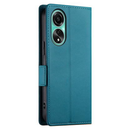 OPPO A78 4G Wallet Case - Luxury Magnetic PU Leather Flip Cover with Card Slots, Stand & Shockproof Protection
