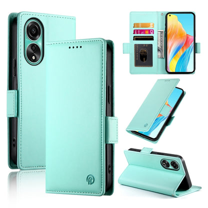 OPPO A78 4G Wallet Case - Luxury Magnetic PU Leather Flip Cover with Card Slots, Stand & Shockproof Protection