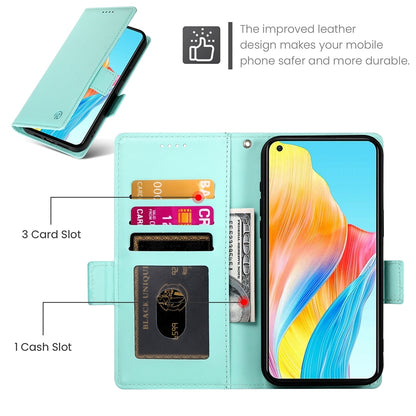 OPPO A78 4G Wallet Case - Luxury Magnetic PU Leather Flip Cover with Card Slots, Stand & Shockproof Protection