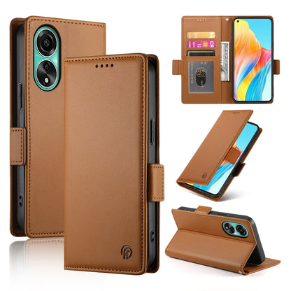 OPPO A78 4G Wallet Case - Luxury Magnetic PU Leather Flip Cover with Card Slots, Stand & Shockproof Protection