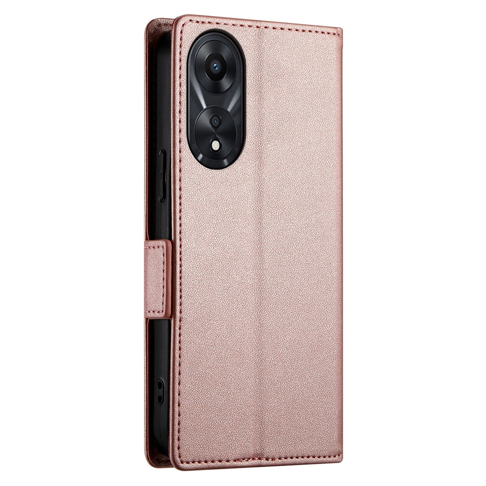 OPPO A78 5G Wallet Case - Luxury Magnetic PU Leather Flip Cover with Card Slots, Stand & Shockproof Protection