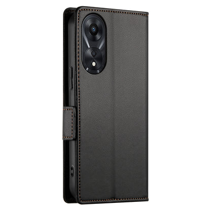 OPPO A78 5G Wallet Case - Luxury Magnetic PU Leather Flip Cover with Card Slots, Stand & Shockproof Protection