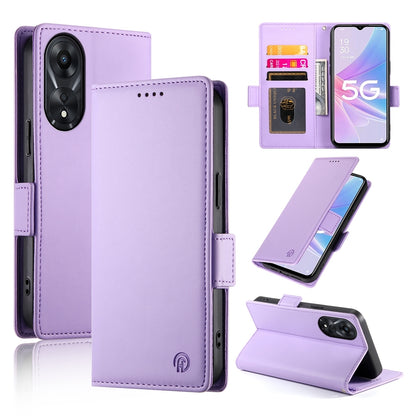 OPPO A78 5G Wallet Case - Luxury Magnetic PU Leather Flip Cover with Card Slots, Stand & Shockproof Protection