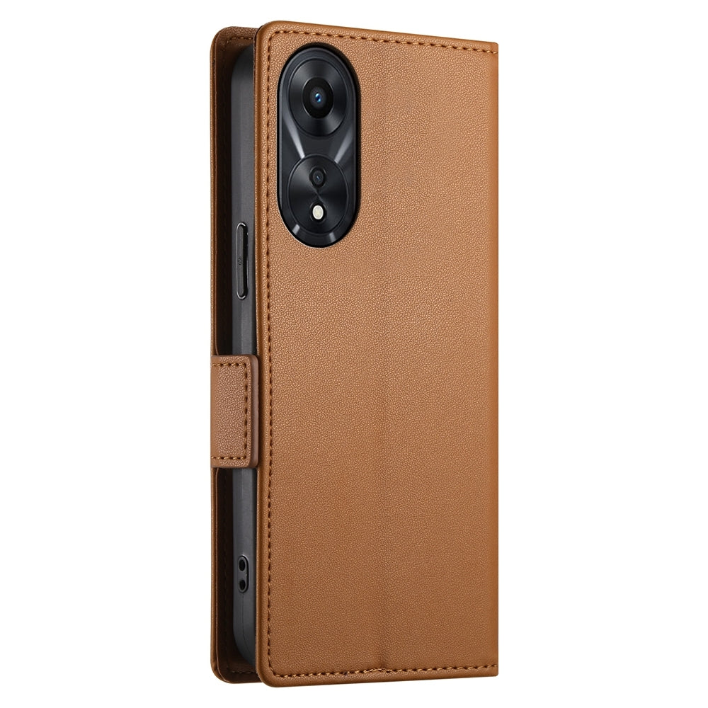 OPPO A78 5G Wallet Case - Luxury Magnetic PU Leather Flip Cover with Card Slots, Stand & Shockproof Protection