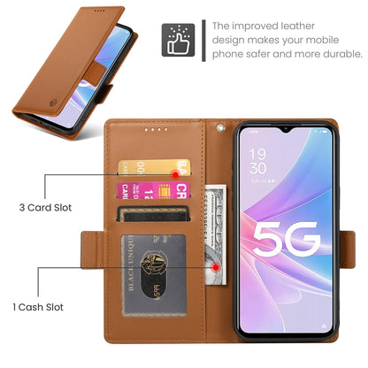 OPPO A1x 5G Wallet Case - Luxury Magnetic PU Leather Flip Cover with Card Slots, Stand & Shockproof Protection