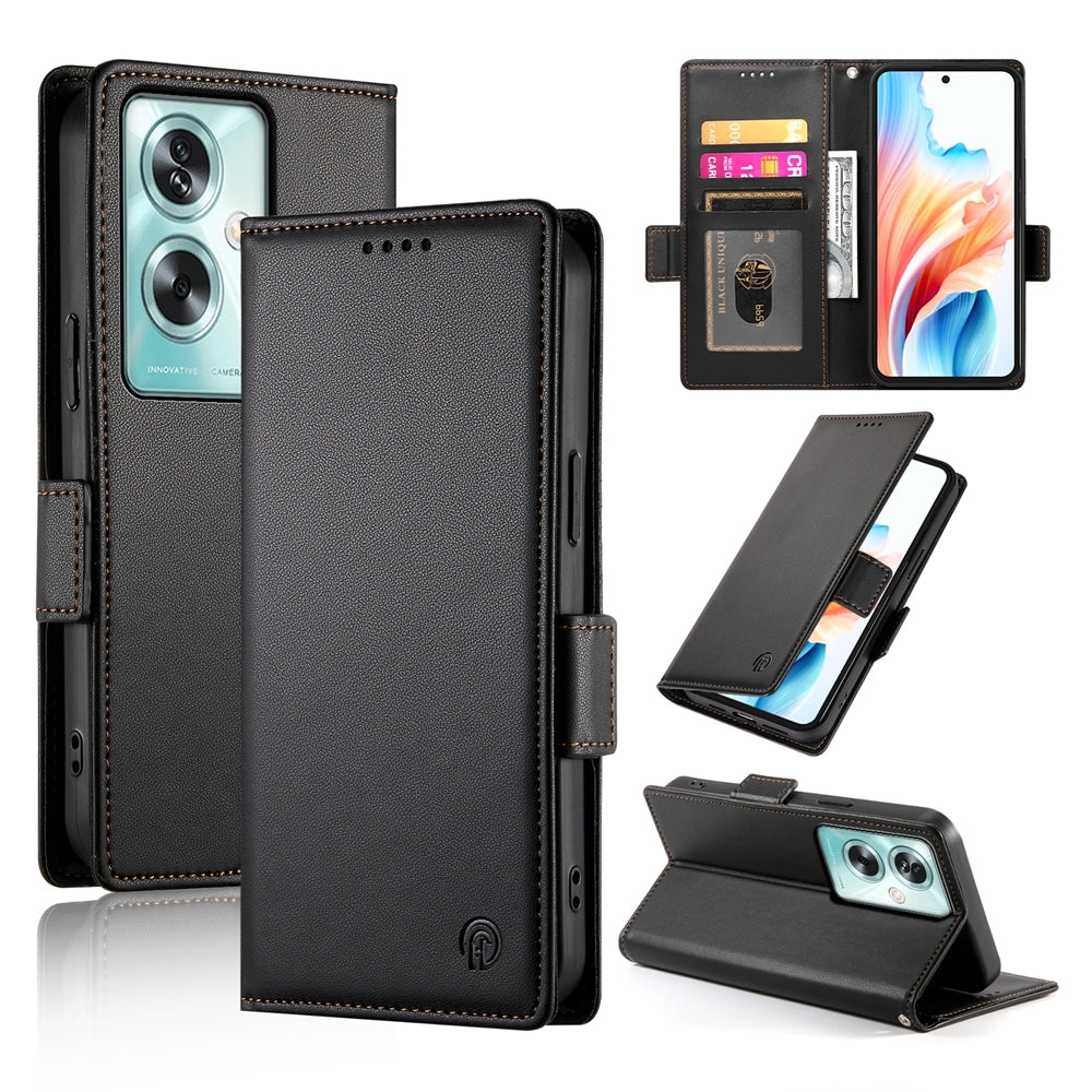 OPPO A79 5G Wallet Case - Luxury Magnetic PU Leather Flip Cover with Card Slots, Stand & Shockproof Protection