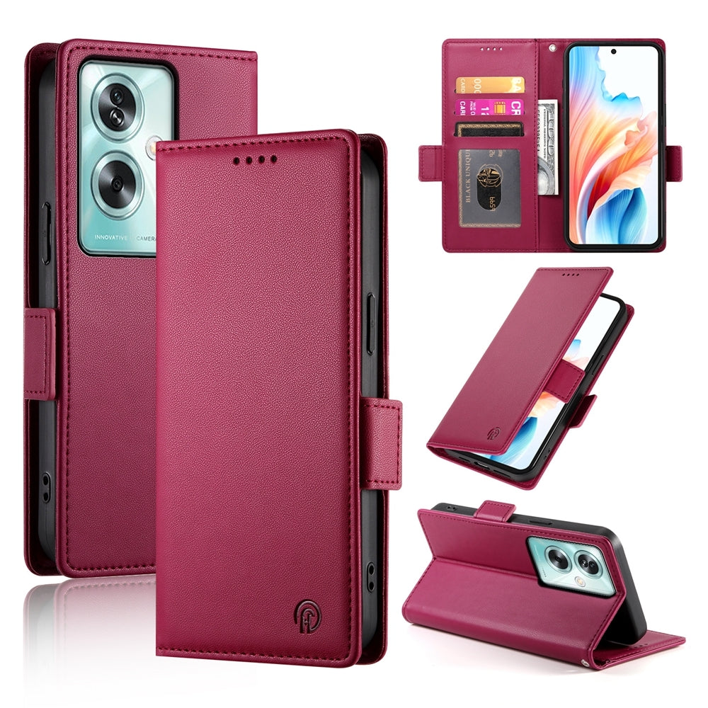 OPPO A79 5G Wallet Case - Luxury Magnetic PU Leather Flip Cover with Card Slots, Stand & Shockproof Protection