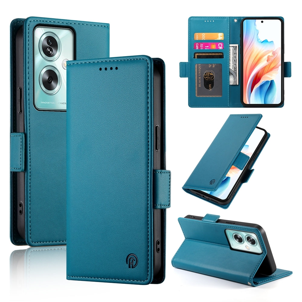 OPPO A79 5G Wallet Case - Luxury Magnetic PU Leather Flip Cover with Card Slots, Stand & Shockproof Protection