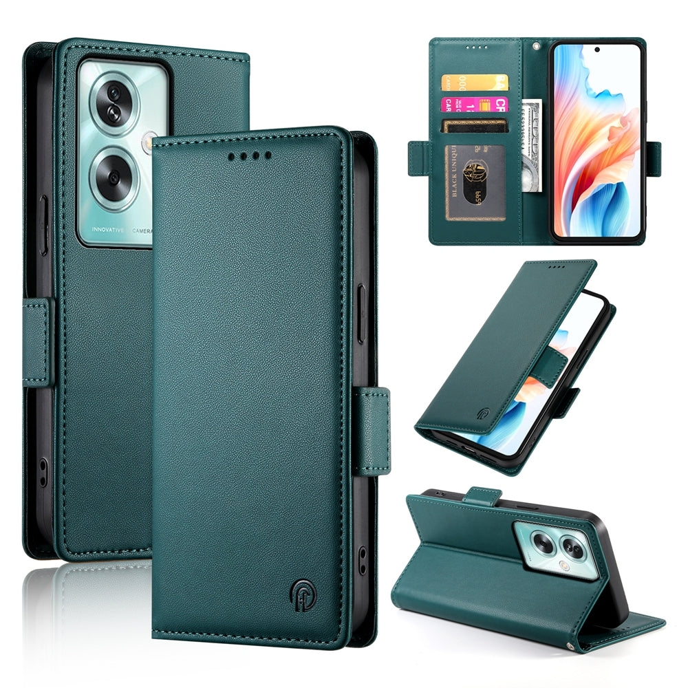 OPPO A79 5G Wallet Case - Luxury Magnetic PU Leather Flip Cover with Card Slots, Stand & Shockproof Protection
