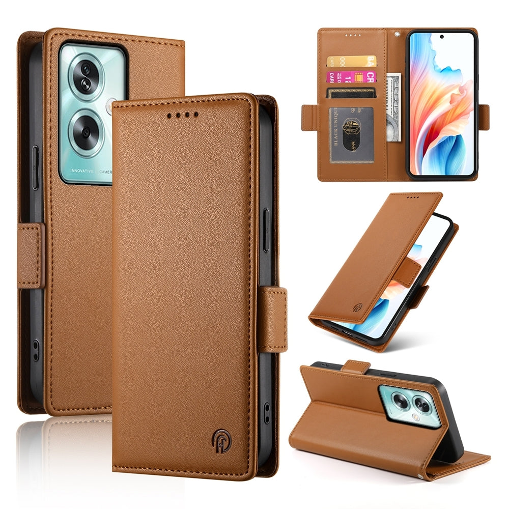 OPPO A79 5G Wallet Case - Luxury Magnetic PU Leather Flip Cover with Card Slots, Stand & Shockproof Protection