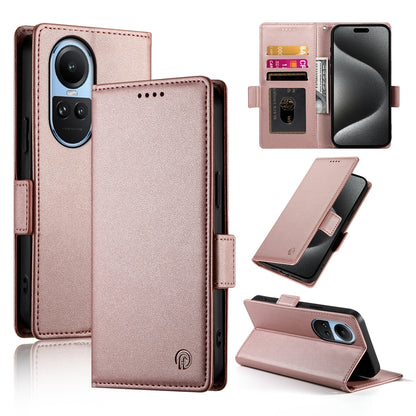 OPPO Reno10 Pro Wallet Case - Luxury Magnetic PU Leather Flip Cover with Card Slots, Stand & Shockproof Protection