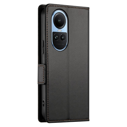 OPPO Reno10 Pro Wallet Case - Luxury Magnetic PU Leather Flip Cover with Card Slots, Stand & Shockproof Protection