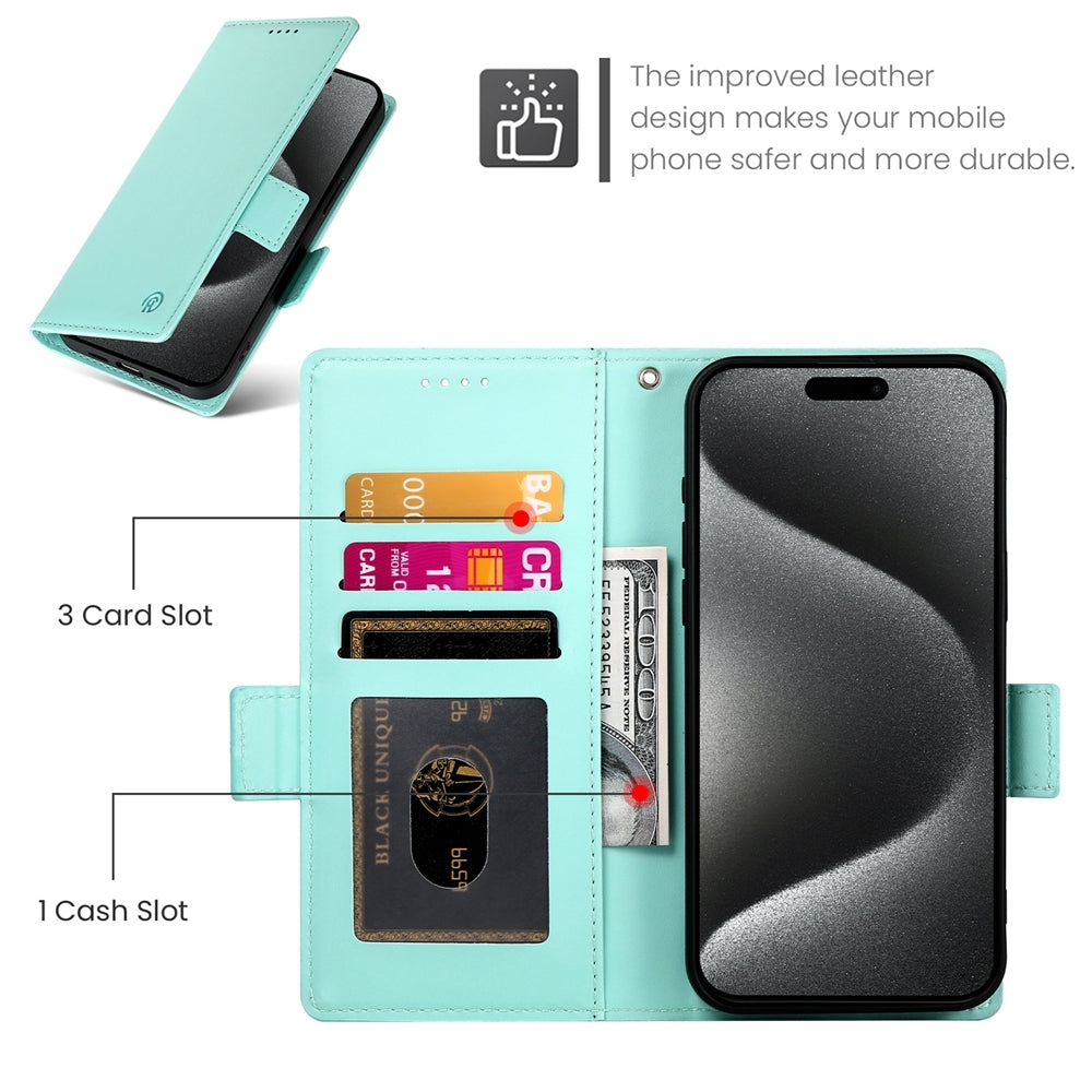 OPPO Reno10 Pro Wallet Case - Luxury Magnetic PU Leather Flip Cover with Card Slots, Stand & Shockproof Protection