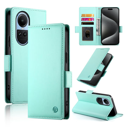 OPPO Reno10 Pro Wallet Case - Luxury Magnetic PU Leather Flip Cover with Card Slots, Stand & Shockproof Protection