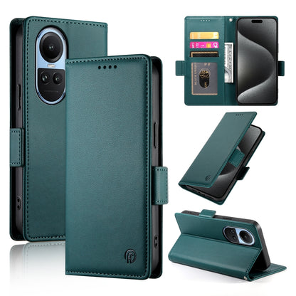 OPPO Reno10 Pro Wallet Case - Luxury Magnetic PU Leather Flip Cover with Card Slots, Stand & Shockproof Protection