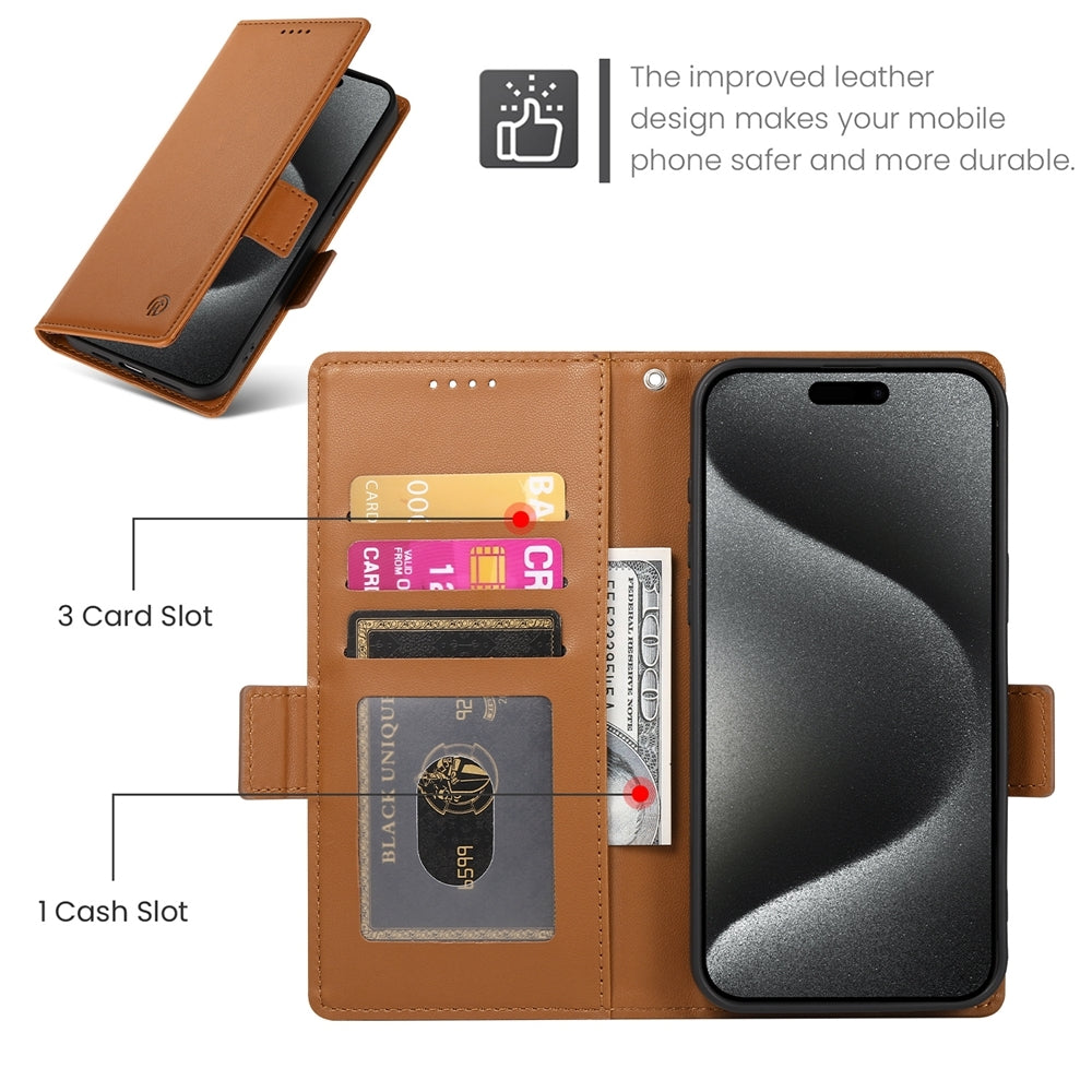 OPPO Reno10 Pro Wallet Case - Luxury Magnetic PU Leather Flip Cover with Card Slots, Stand & Shockproof Protection