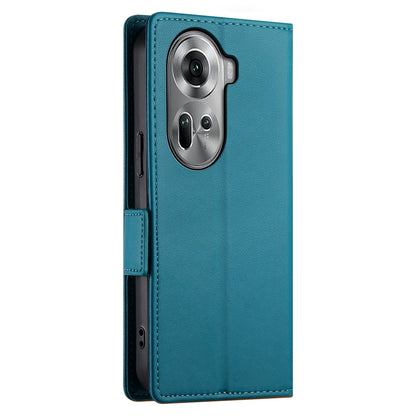 OPPO Reno11 5G Wallet Case - Luxury Magnetic PU Leather Flip Cover with Card Slots, Stand & Shockproof Protection