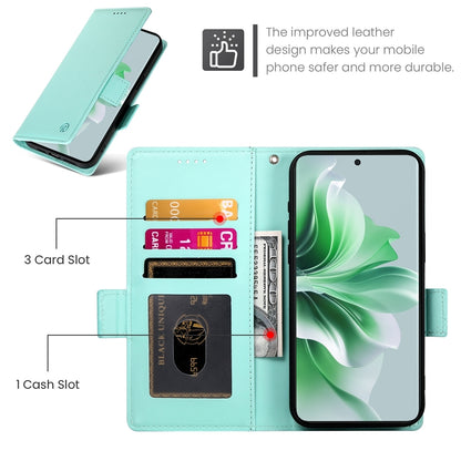 OPPO Reno11 5G Wallet Case - Luxury Magnetic PU Leather Flip Cover with Card Slots, Stand & Shockproof Protection