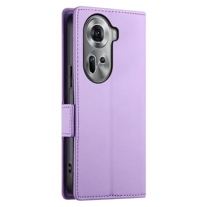 OPPO Reno11 5G Wallet Case - Luxury Magnetic PU Leather Flip Cover with Card Slots, Stand & Shockproof Protection