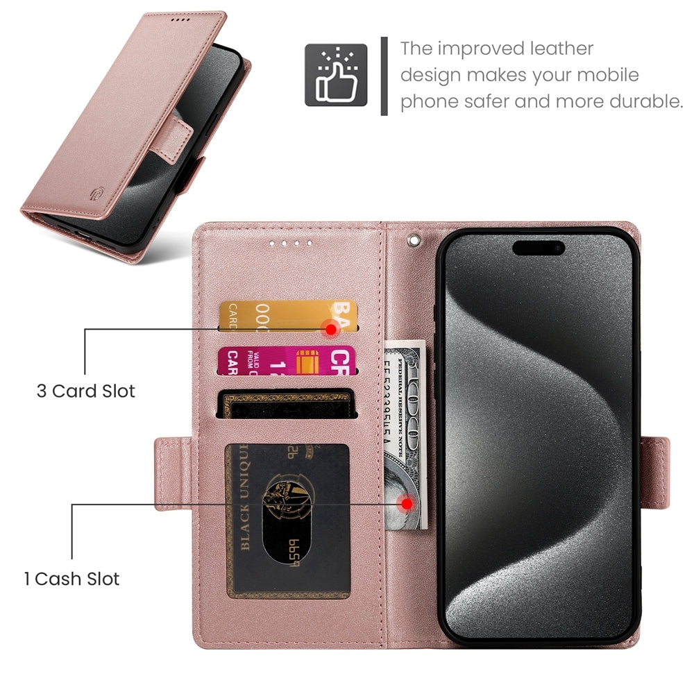 OPPO Reno11 F Wallet Case - Luxury Magnetic PU Leather Flip Cover with Card Slots, Stand & Shockproof Protection