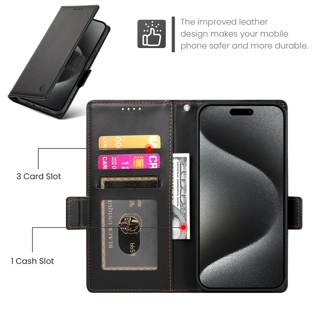 OPPO Reno11 F Wallet Case - Luxury Magnetic PU Leather Flip Cover with Card Slots, Stand & Shockproof Protection