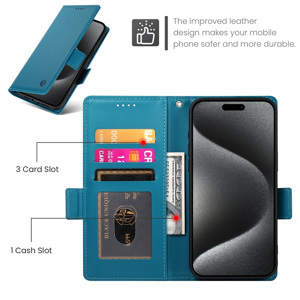 OPPO Reno11 F Wallet Case - Luxury Magnetic PU Leather Flip Cover with Card Slots, Stand & Shockproof Protection