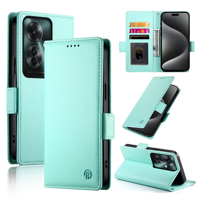 OPPO Reno11 F Wallet Case - Luxury Magnetic PU Leather Flip Cover with Card Slots, Stand & Shockproof Protection