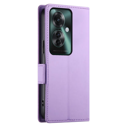 OPPO Reno11 F Wallet Case - Luxury Magnetic PU Leather Flip Cover with Card Slots, Stand & Shockproof Protection