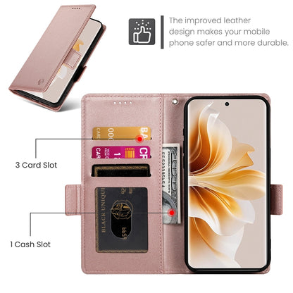 OPPO Reno11 Pro 5G Wallet Case - Luxury Magnetic PU Leather Flip Cover with Card Slots, Stand & Shockproof Protection