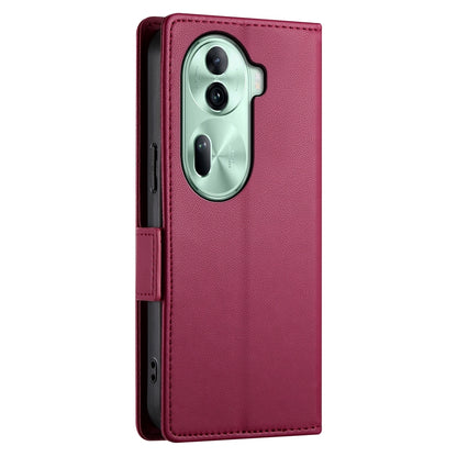 OPPO Reno11 Pro 5G Wallet Case - Luxury Magnetic PU Leather Flip Cover with Card Slots, Stand & Shockproof Protection