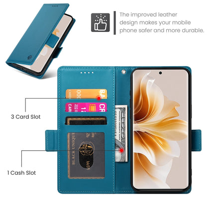 OPPO Reno11 Pro 5G Wallet Case - Luxury Magnetic PU Leather Flip Cover with Card Slots, Stand & Shockproof Protection