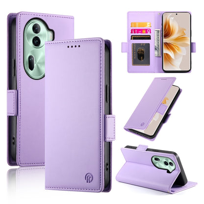 OPPO Reno11 Pro 5G Wallet Case - Luxury Magnetic PU Leather Flip Cover with Card Slots, Stand & Shockproof Protection