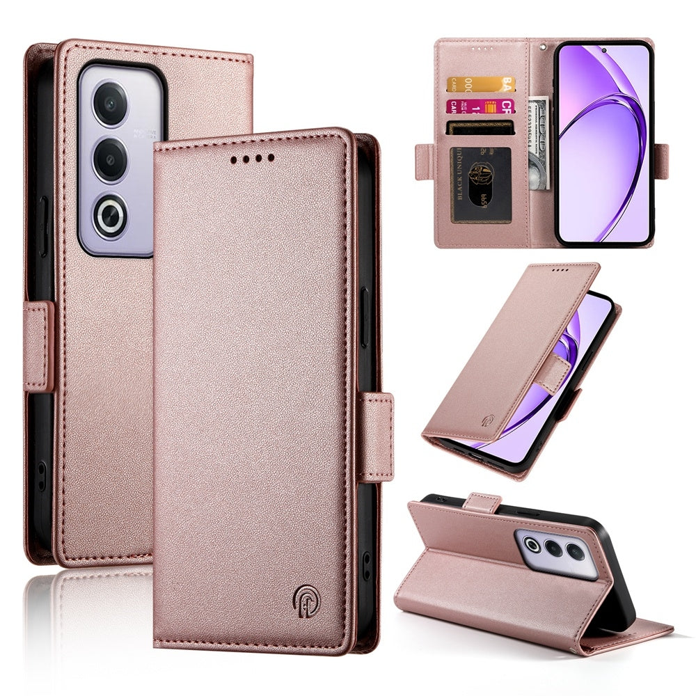 OPPO A3 Pro 5G Wallet Case - Luxury Magnetic PU Leather Flip Cover with Card Slots, Stand & Shockproof Protection
