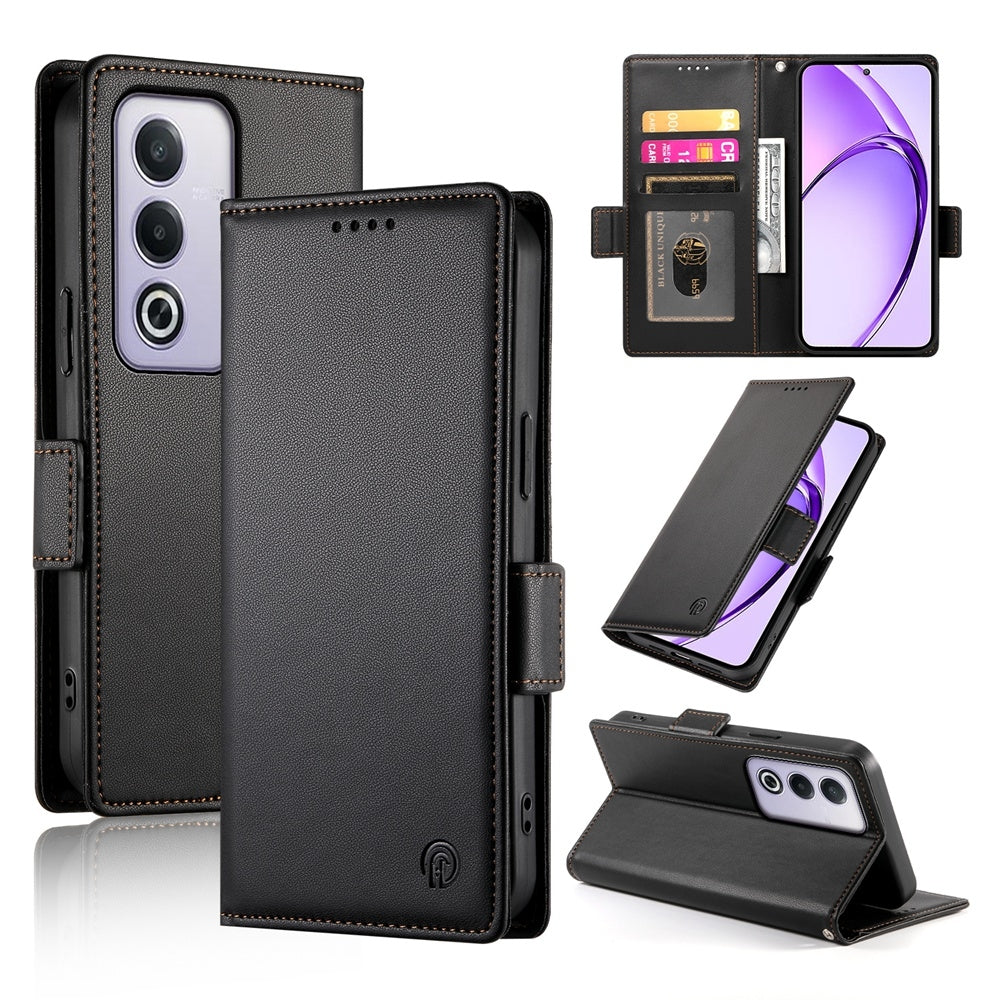 OPPO A3 Pro 5G Wallet Case - Luxury Magnetic PU Leather Flip Cover with Card Slots, Stand & Shockproof Protection