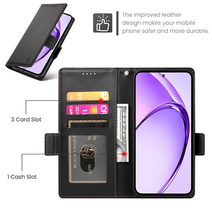 OPPO A3 Pro 5G Wallet Case - Luxury Magnetic PU Leather Flip Cover with Card Slots, Stand & Shockproof Protection