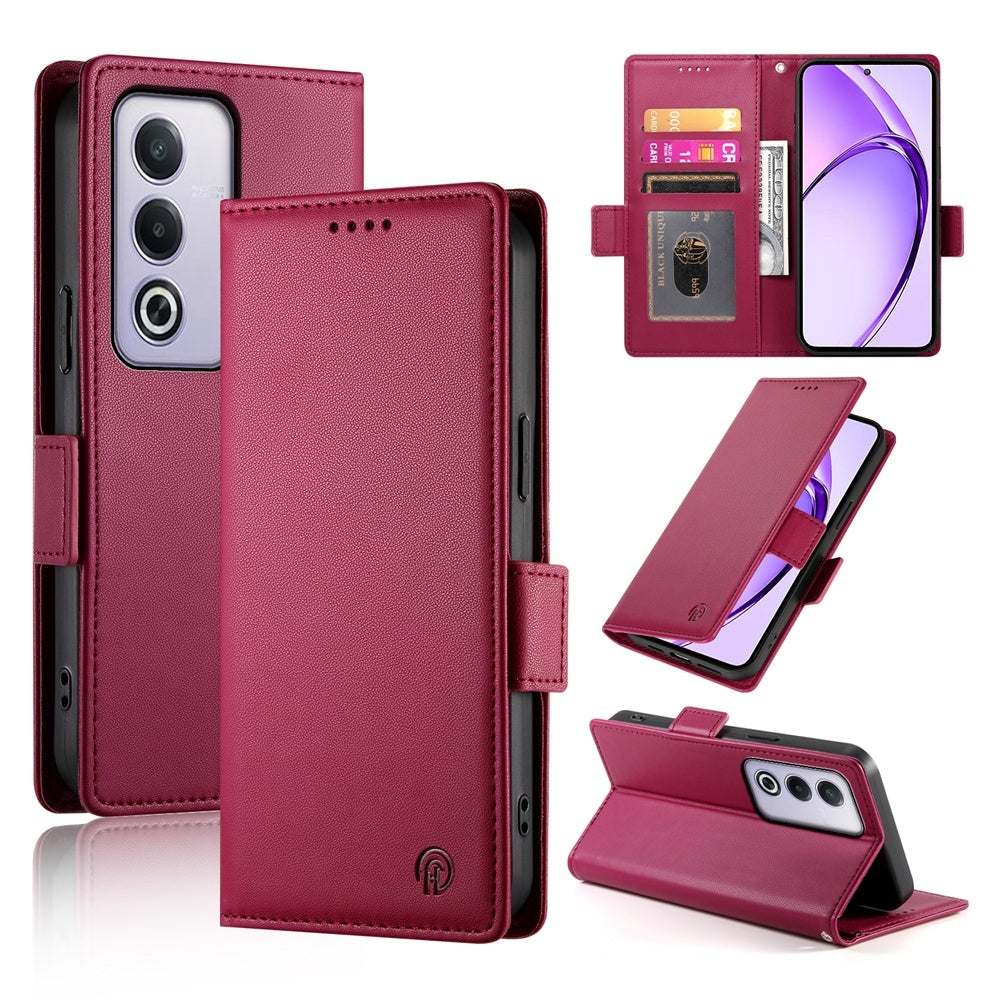 OPPO A3 Pro 5G Wallet Case - Luxury Magnetic PU Leather Flip Cover with Card Slots, Stand & Shockproof Protection