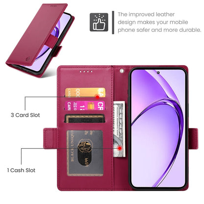 OPPO A3 Pro 5G Wallet Case - Luxury Magnetic PU Leather Flip Cover with Card Slots, Stand & Shockproof Protection