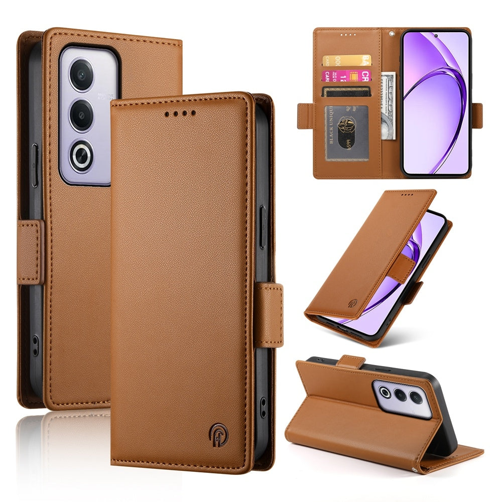 OPPO A3 Pro 5G Wallet Case - Luxury Magnetic PU Leather Flip Cover with Card Slots, Stand & Shockproof Protection