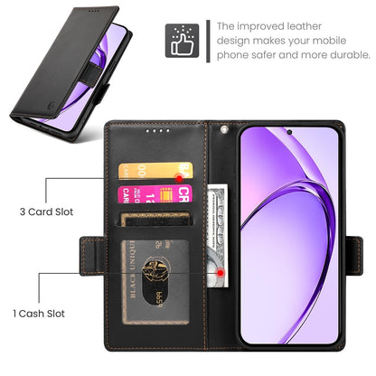 OPPO A3X 4G/5G Wallet Case - Luxury Magnetic PU Leather Flip Cover with Card Slots, Stand & Shockproof Protection