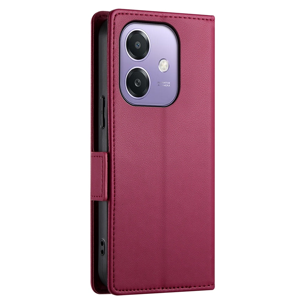 OPPO A3X 4G/5G Wallet Case - Luxury Magnetic PU Leather Flip Cover with Card Slots, Stand & Shockproof Protection