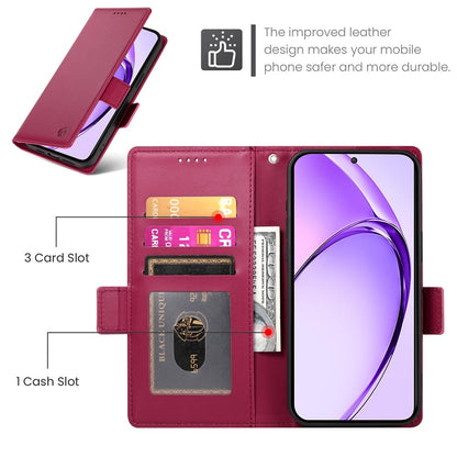 OPPO A3 4G/5G Wallet Case - Luxury Magnetic PU Leather Flip Cover with Card Slots, Stand & Shockproof Protection