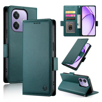 OPPO A3 4G/5G Wallet Case - Luxury Magnetic PU Leather Flip Cover with Card Slots, Stand & Shockproof Protection