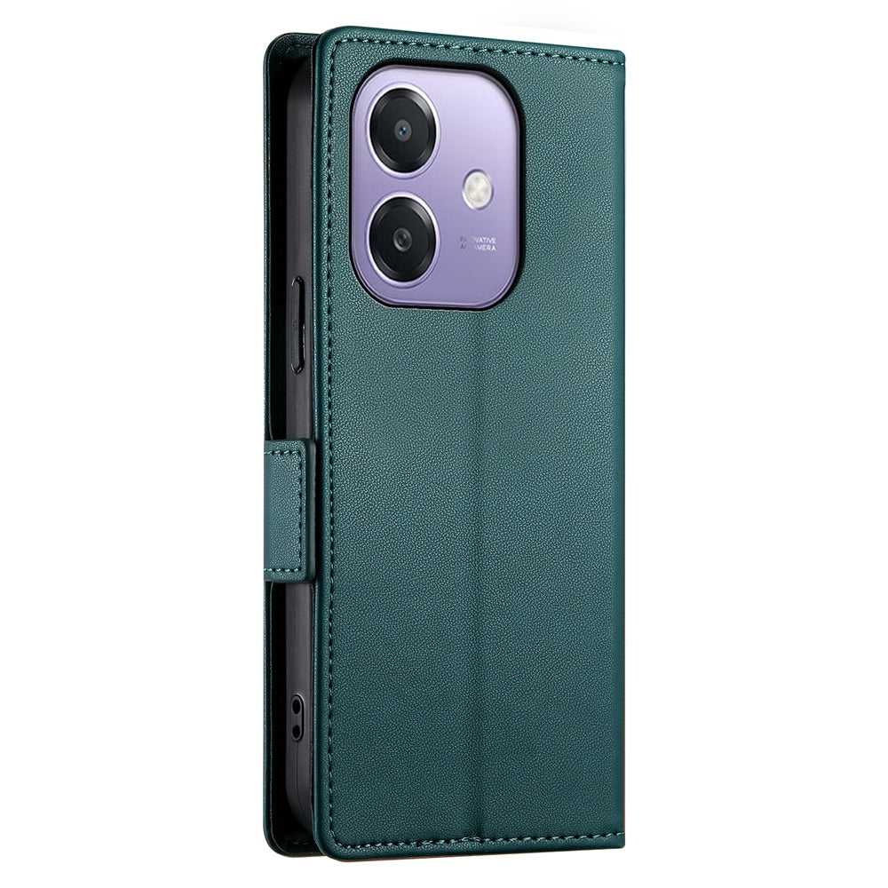 OPPO A3 4G/5G Wallet Case - Luxury Magnetic PU Leather Flip Cover with Card Slots, Stand & Shockproof Protection