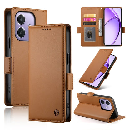 OPPO A3 4G/5G Wallet Case - Luxury Magnetic PU Leather Flip Cover with Card Slots, Stand & Shockproof Protection